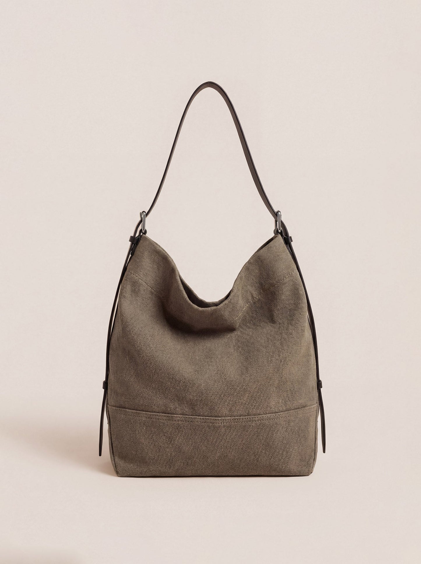 Large Canvas Tote Shoulder Bag Slouchy Relaxed Fit Hobo Bag